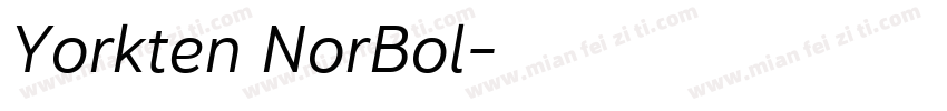 Yorkten NorBol字体转换